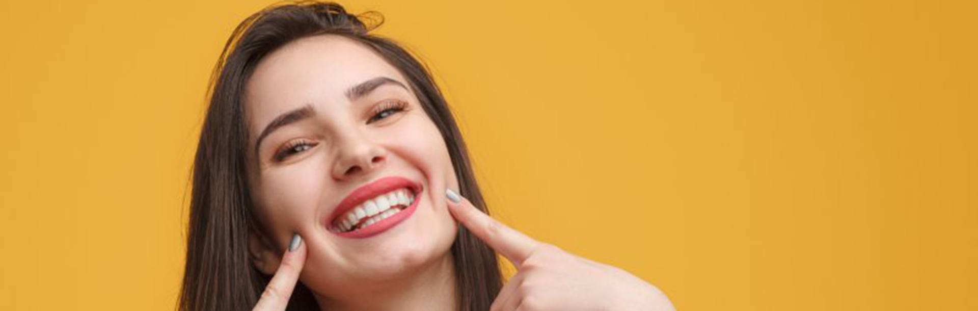 Lady has pretty smile